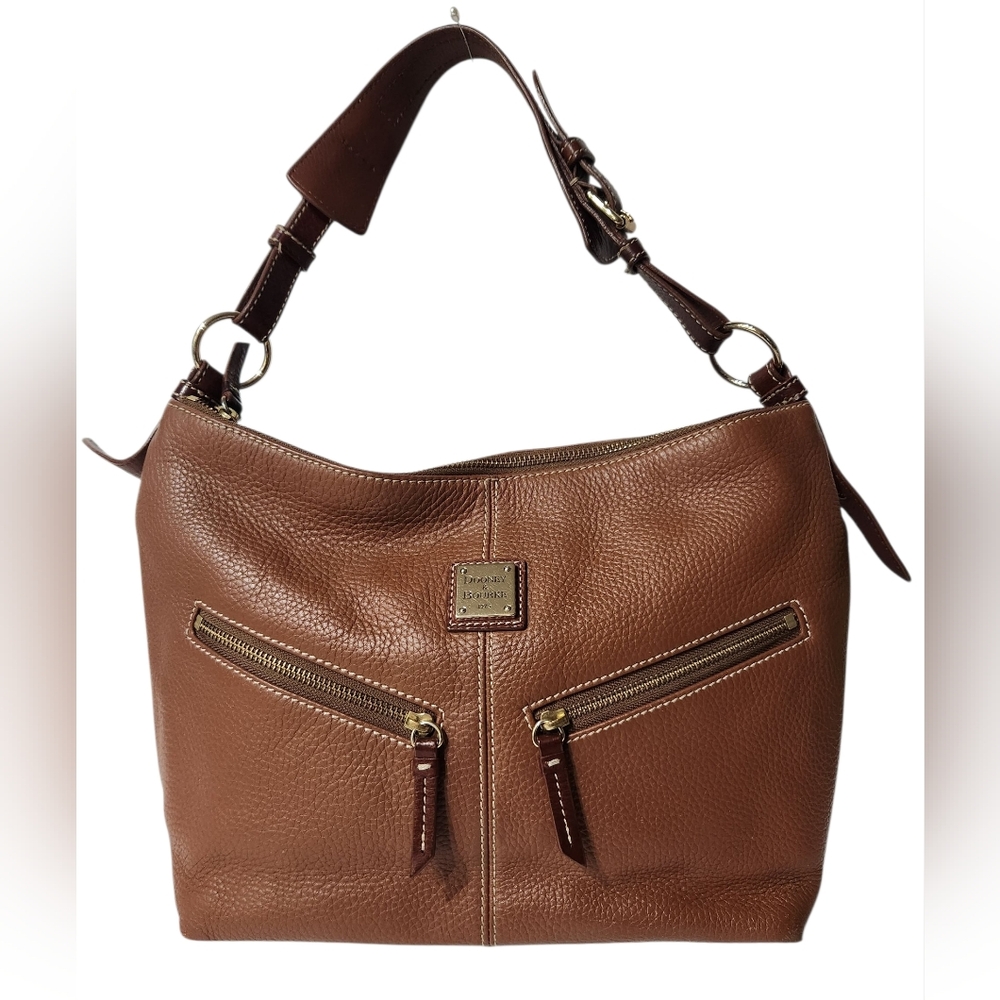 Dooney & Bourke Mary Pebbled Leather Hobo Shoulder Bag